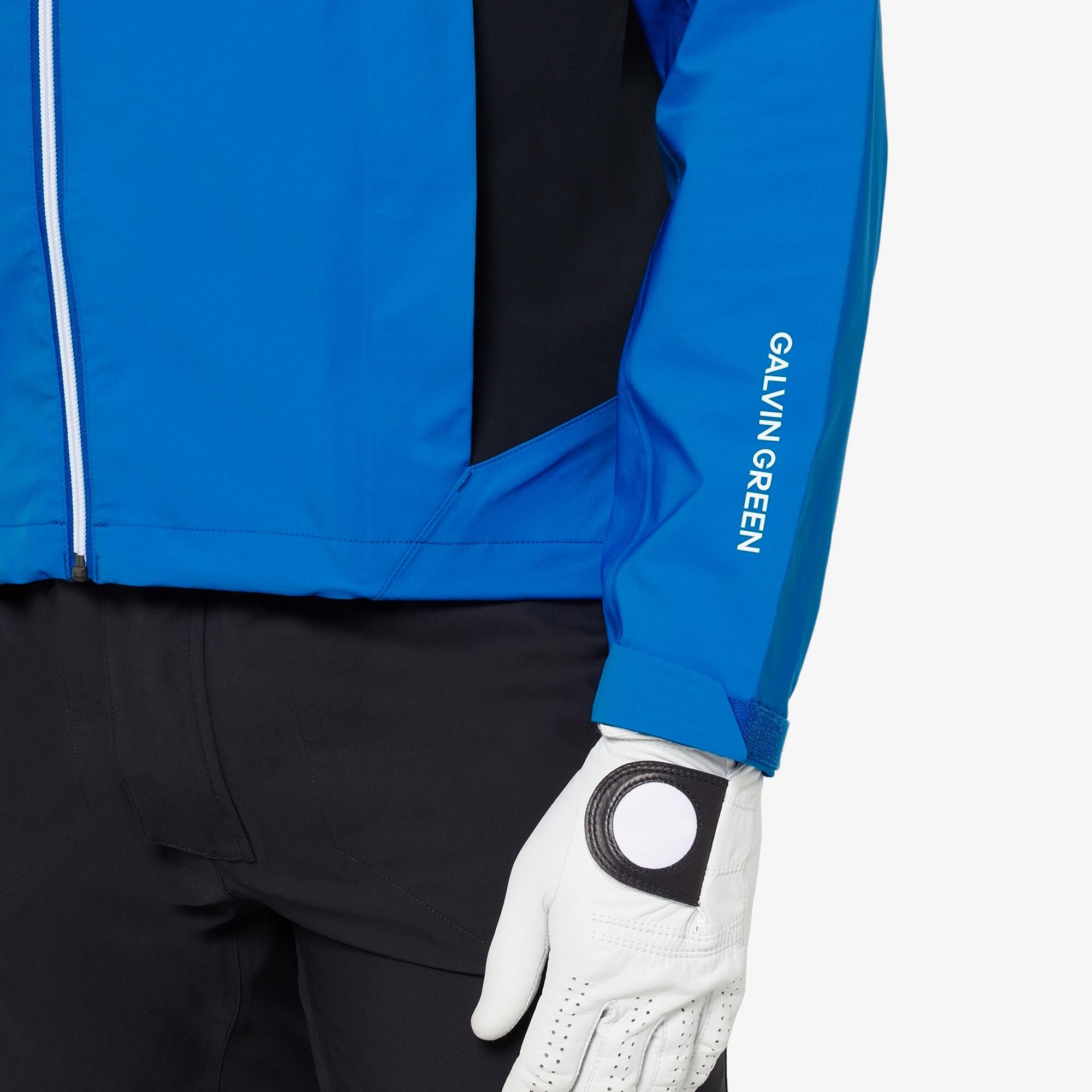 Galvin Green Ames Dryvr Pertex Mens Waterproof Golf Jacket Royal Blue/Black